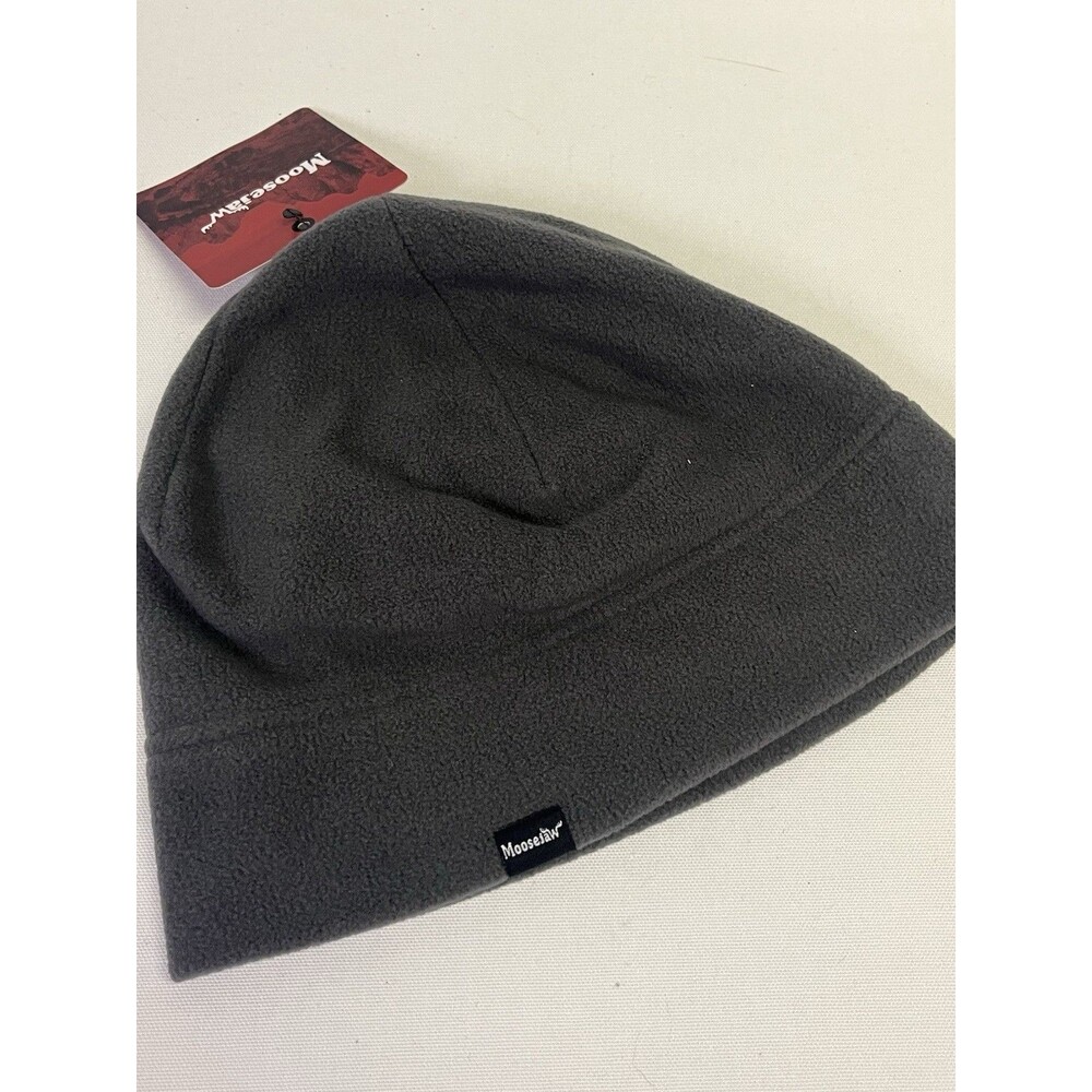 Moosejaw Dark Gray Fleece Beanie Hat